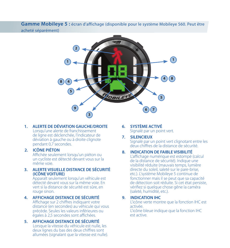 Staub Electronics ME-560 MOBILEYE - IMPROVED AFTERMARKET COLLISION PREVENTION SYSTEM W_ IOS SUPPORT User Manual | Page 33 / 100
