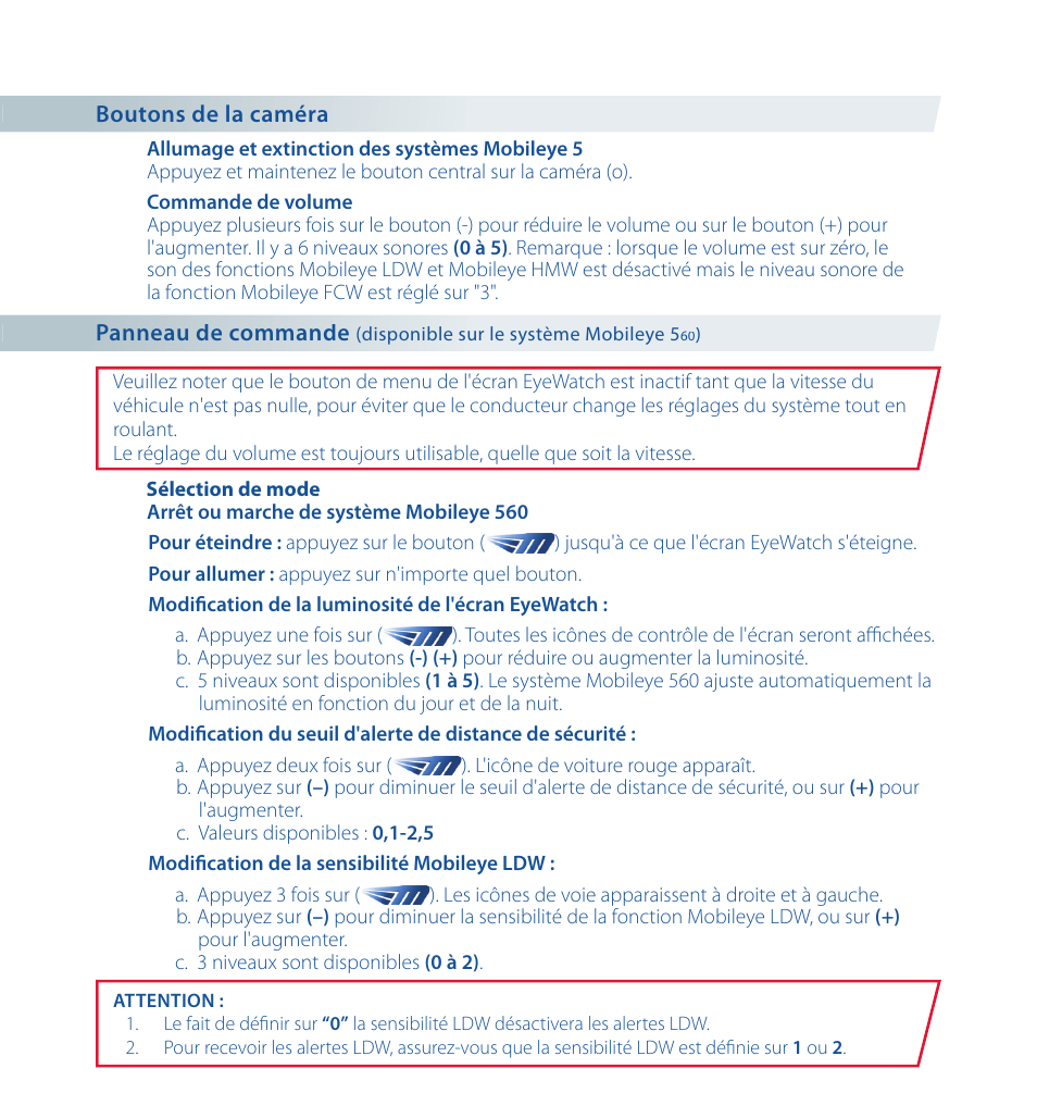 Staub Electronics ME-560 MOBILEYE - IMPROVED AFTERMARKET COLLISION PREVENTION SYSTEM W_ IOS SUPPORT User Manual | Page 34 / 100