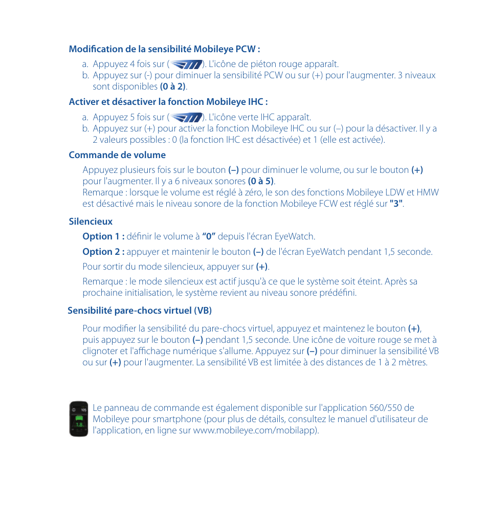 Staub Electronics ME-560 MOBILEYE - IMPROVED AFTERMARKET COLLISION PREVENTION SYSTEM W_ IOS SUPPORT User Manual | Page 35 / 100
