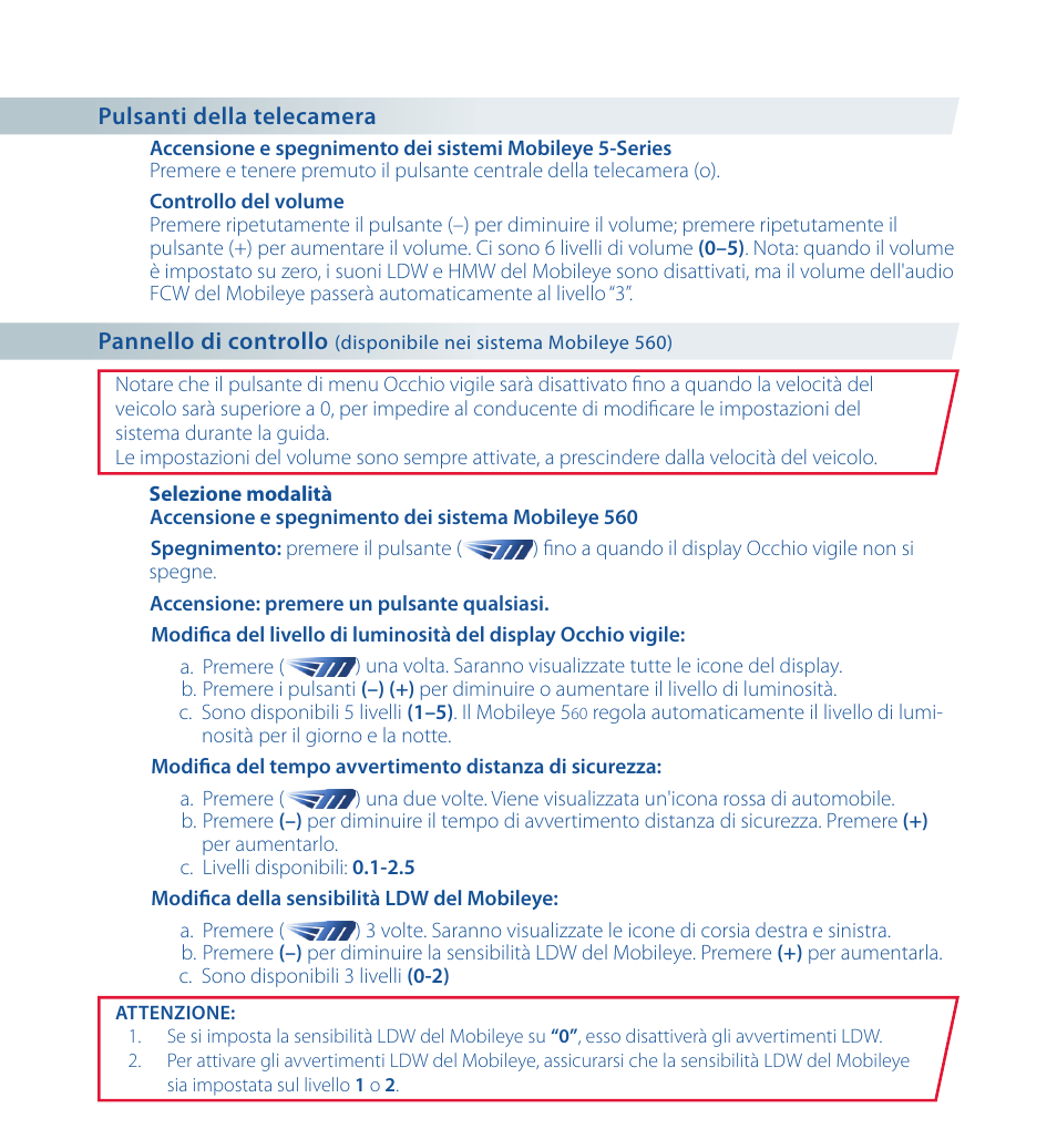 Staub Electronics ME-560 MOBILEYE - IMPROVED AFTERMARKET COLLISION PREVENTION SYSTEM W_ IOS SUPPORT User Manual | Page 46 / 100