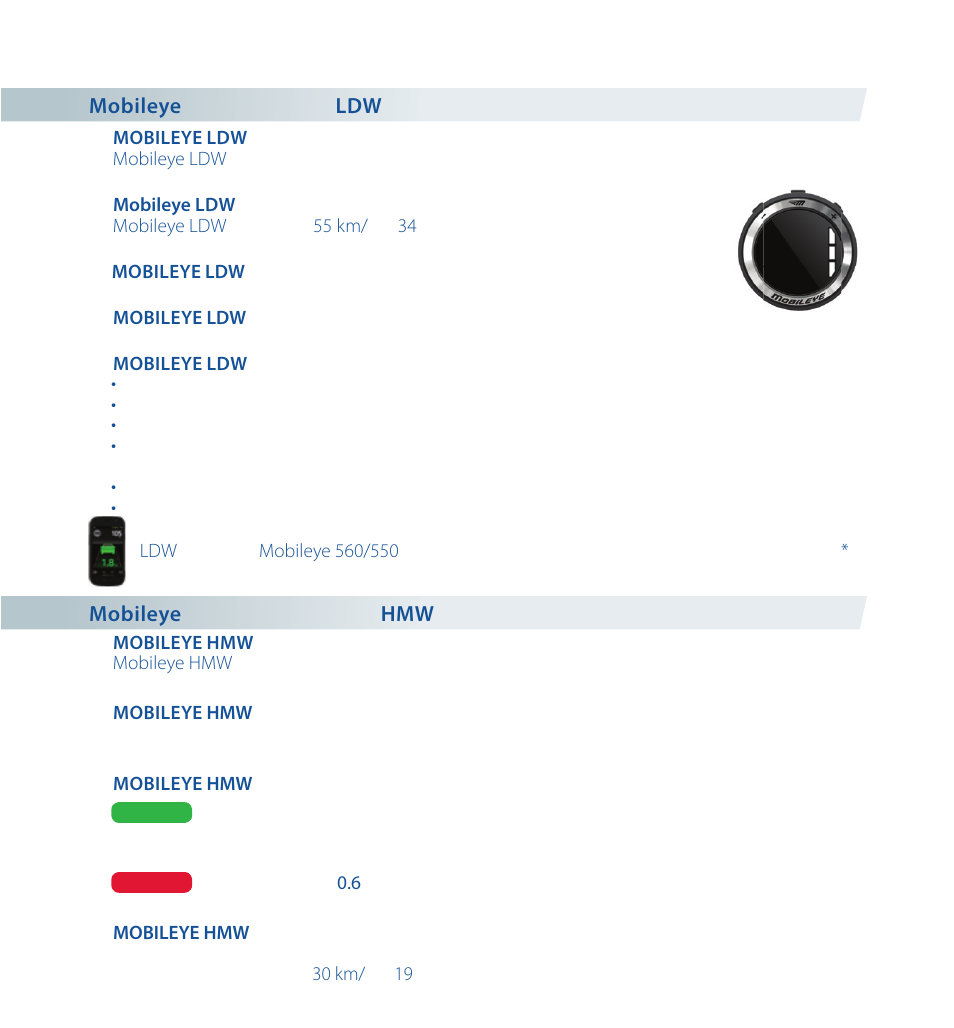 Staub Electronics ME-560 MOBILEYE - IMPROVED AFTERMARKET COLLISION PREVENTION SYSTEM W_ IOS SUPPORT User Manual | Page 78 / 100