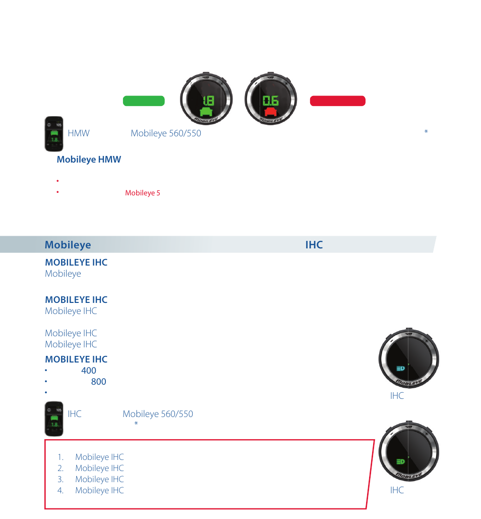 追加機能 | Staub Electronics ME-560 MOBILEYE - IMPROVED AFTERMARKET COLLISION PREVENTION SYSTEM W_ IOS SUPPORT User Manual | Page 79 / 100