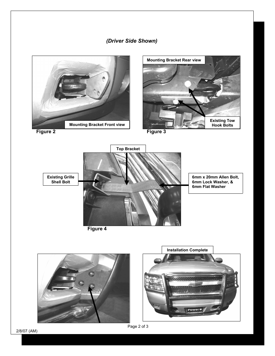 Steelcraft Automotive 50350 GRILL GUARD User Manual | Page 2 / 3