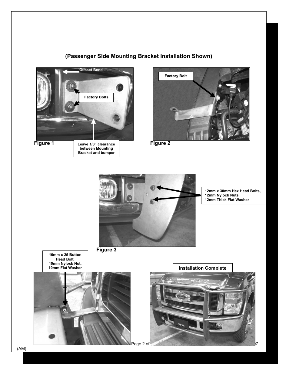 Steelcraft Automotive 51320 GRILL GUARD User Manual | Page 2 / 3