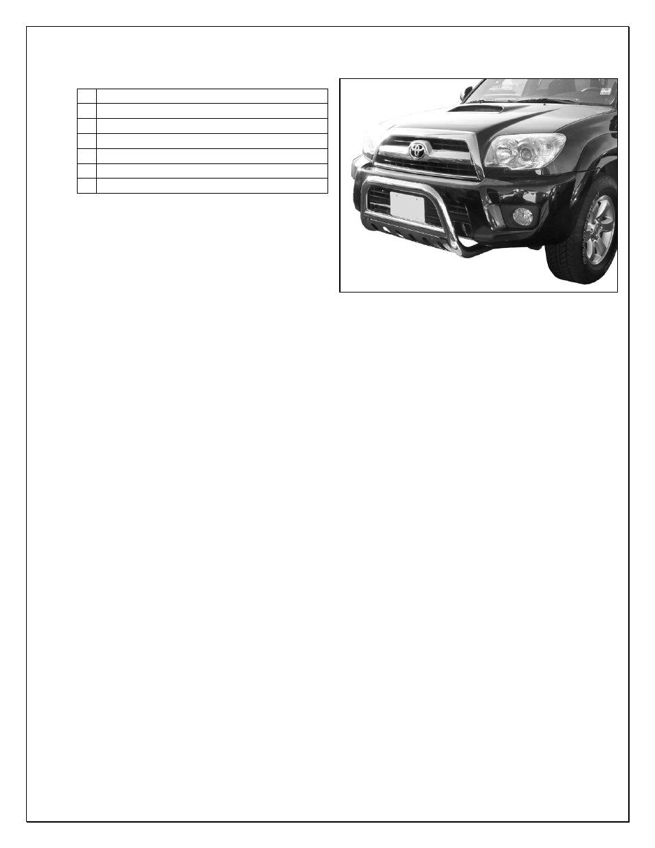 Steelcraft Automotive 73340 BULL BAR User Manual | 2 pages