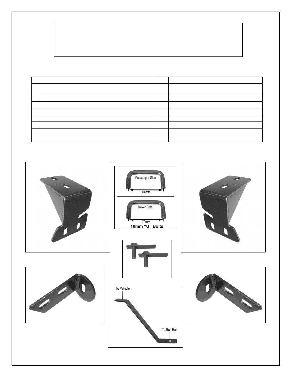 Steelcraft Automotive 71330 BULL BAR User Manual | 4 pages
