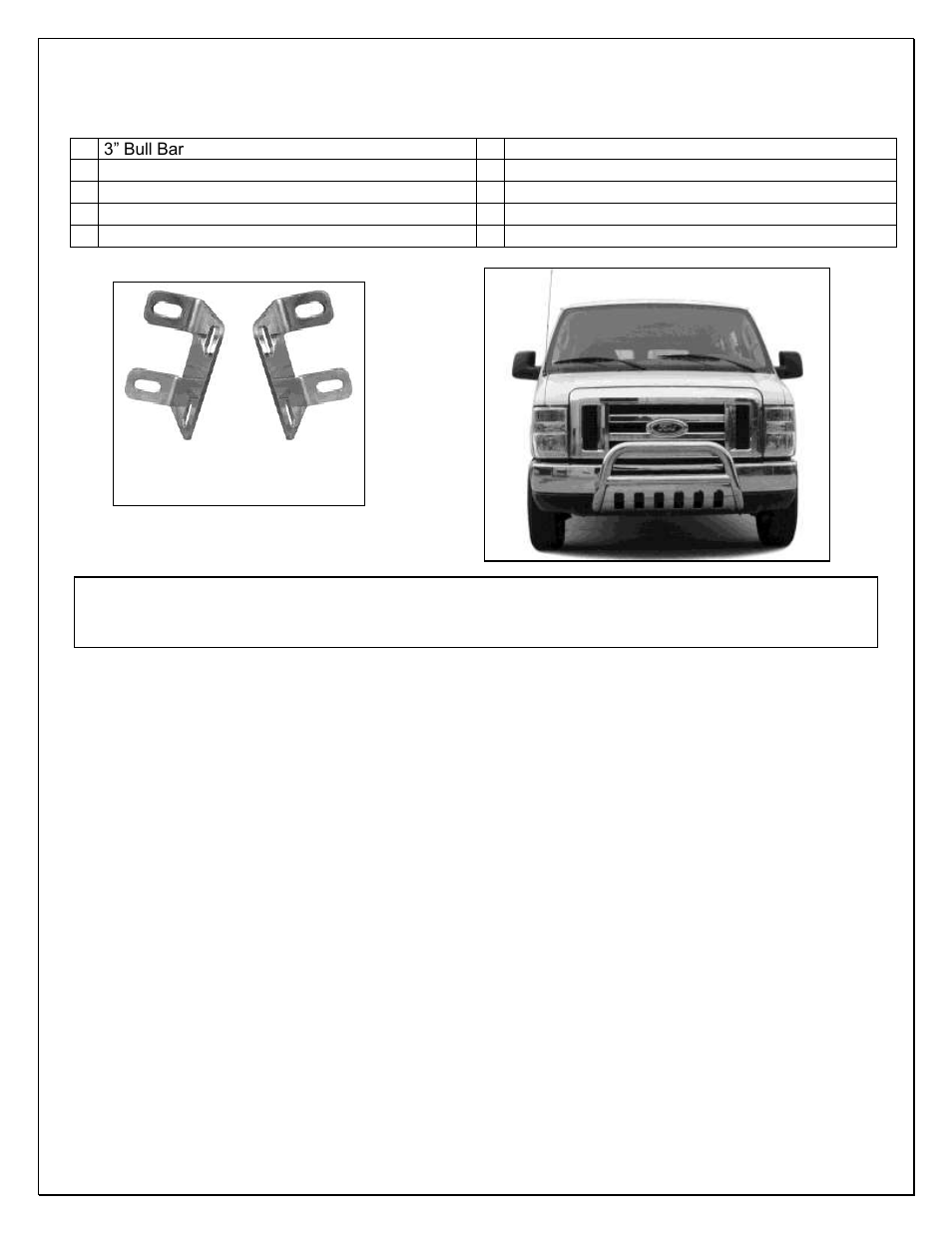 Steelcraft Automotive 71070 BULL BAR User Manual | 4 pages