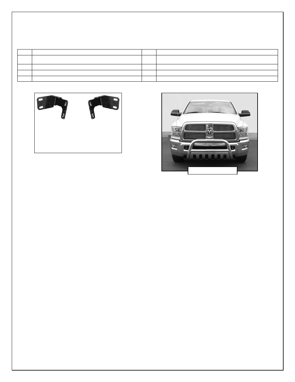 Steelcraft Automotive 72260 BULL BAR User Manual | 2 pages