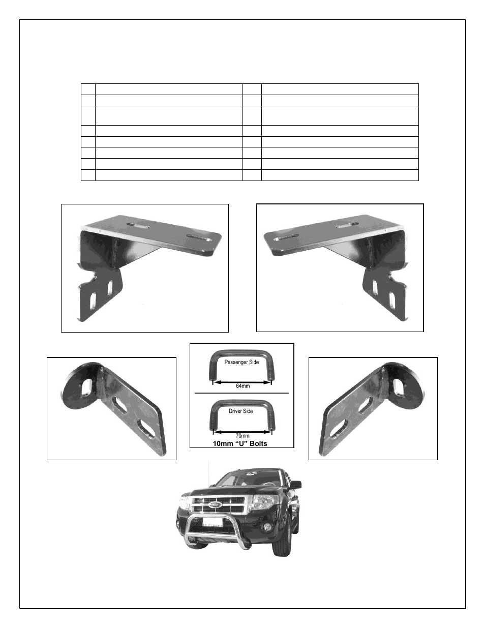 Steelcraft Automotive 71330 SPORT BAR User Manual | 3 pages