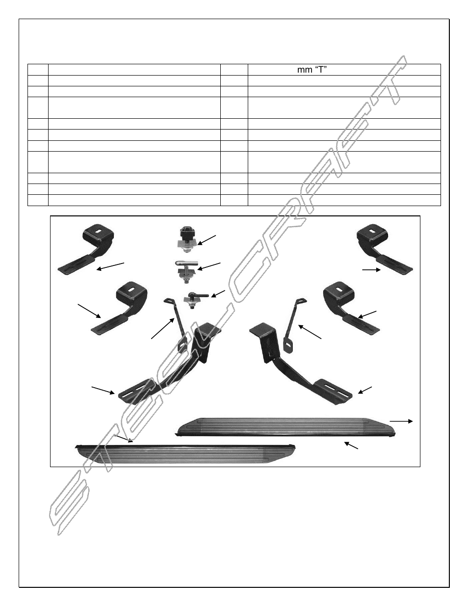 Steelcraft Automotive 134100 RUNNING BOARD User Manual | 6 pages