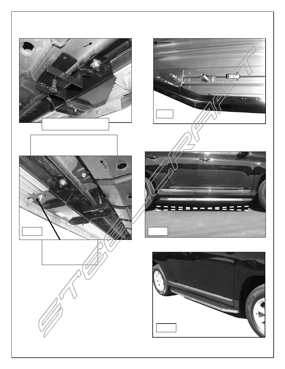 Steelcraft Automotive 132700 RUNNING BOARD User Manual | Page 4 / 4