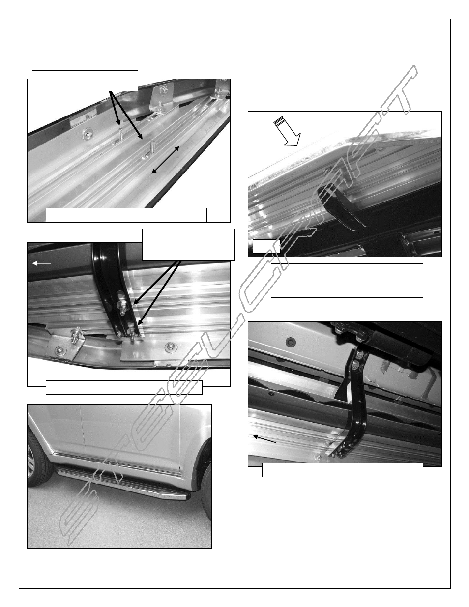 Steelcraft Automotive 133800 RUNNING BOARD User Manual | Page 3 / 3