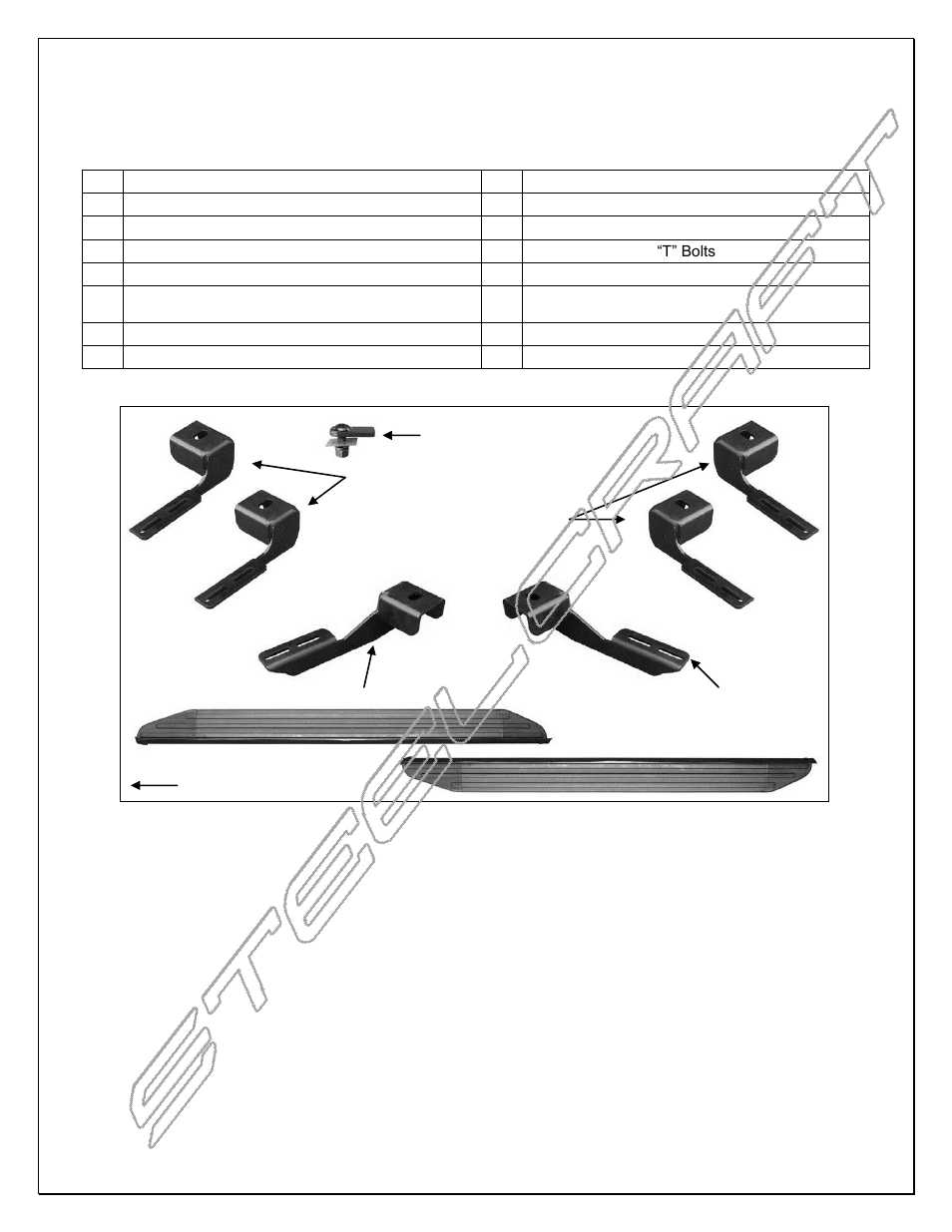 Steelcraft Automotive 190600 RUNNING BOARD User Manual | 5 pages