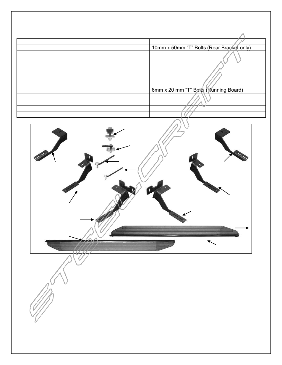 Steelcraft Automotive 133150 RUNNING BOARD User Manual | 8 pages