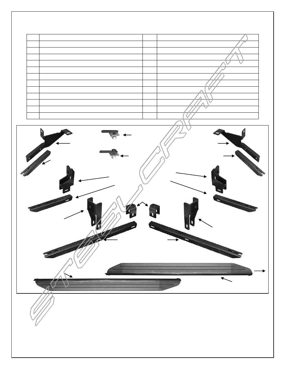 Steelcraft Automotive 170300 RUNNING BOARD User Manual | 5 pages