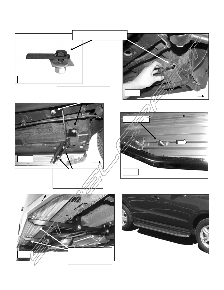 Steelcraft Automotive 170300 RUNNING BOARD User Manual | Page 5 / 5