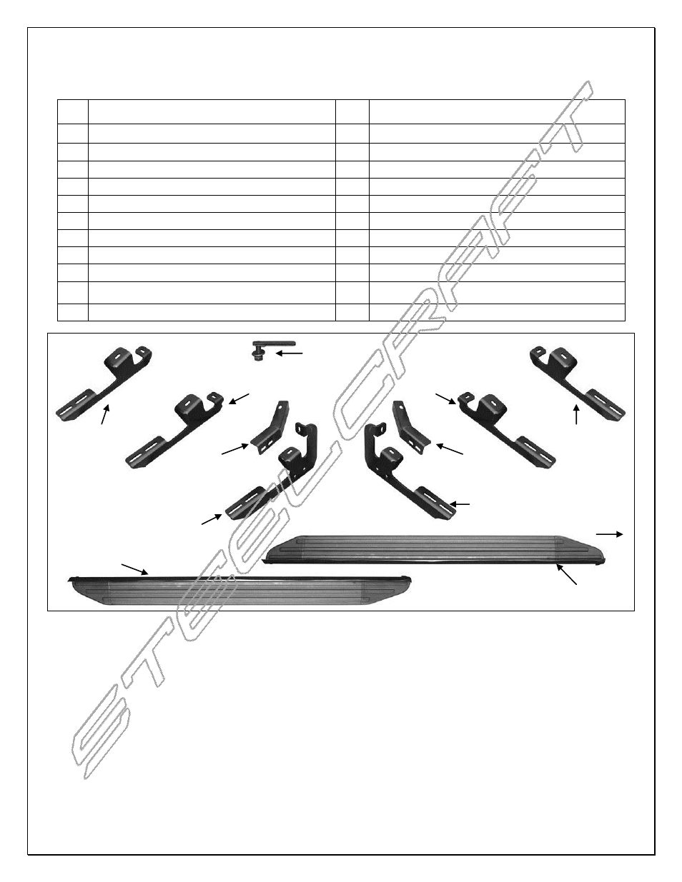 Steelcraft Automotive 155110 RUNNING BOARD User Manual | 5 pages