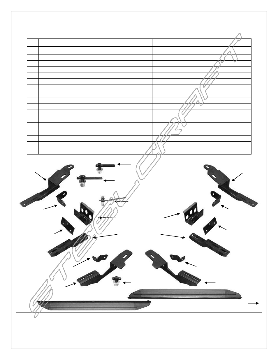 Steelcraft Automotive 113900 RUNNING BOARD User Manual | 7 pages