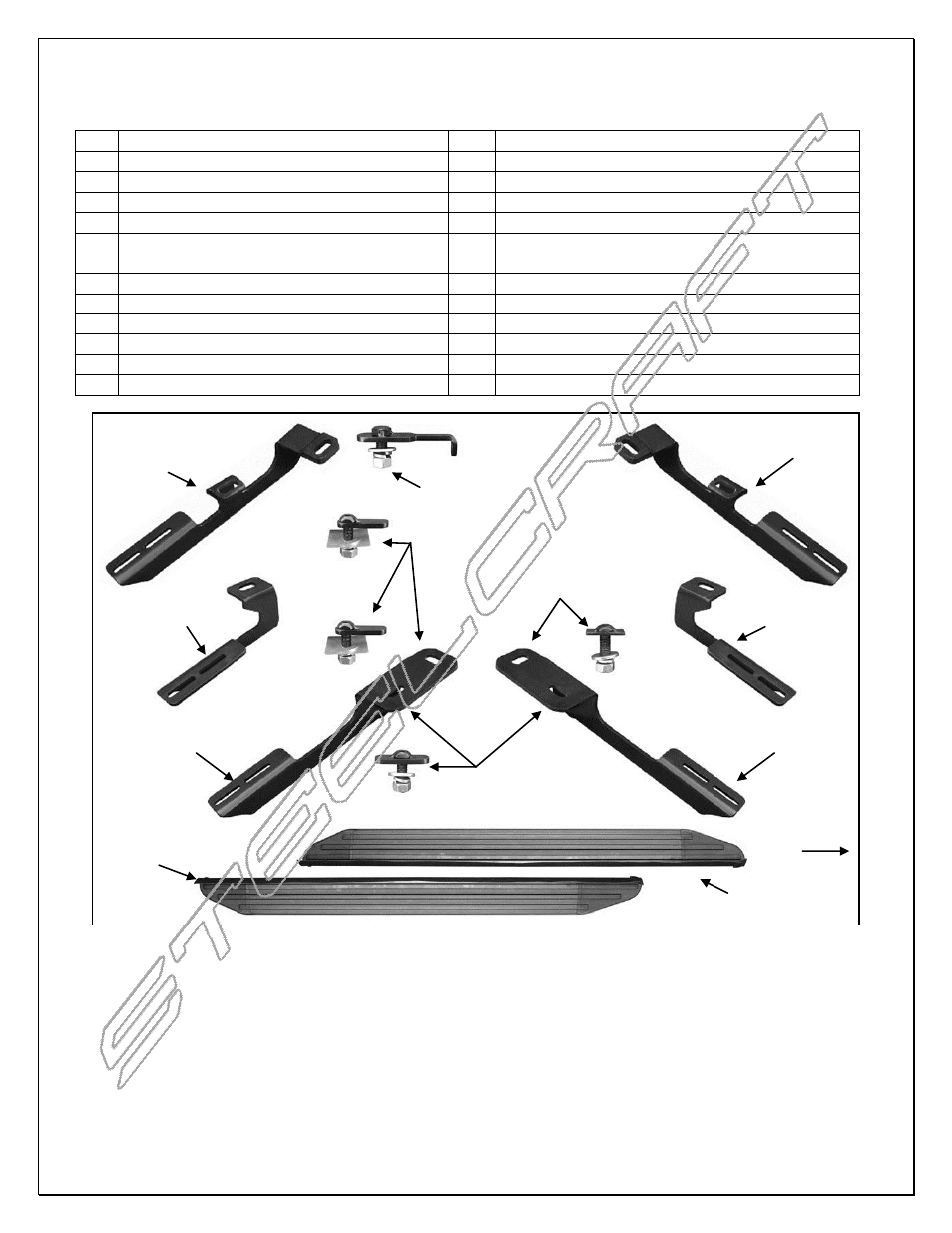 Steelcraft Automotive 114000 RUNNING BOARD User Manual | 7 pages