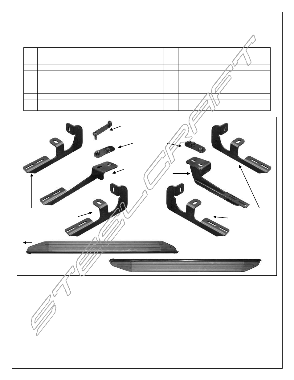 Steelcraft Automotive 103800 RUNNING BOARD User Manual | 5 pages