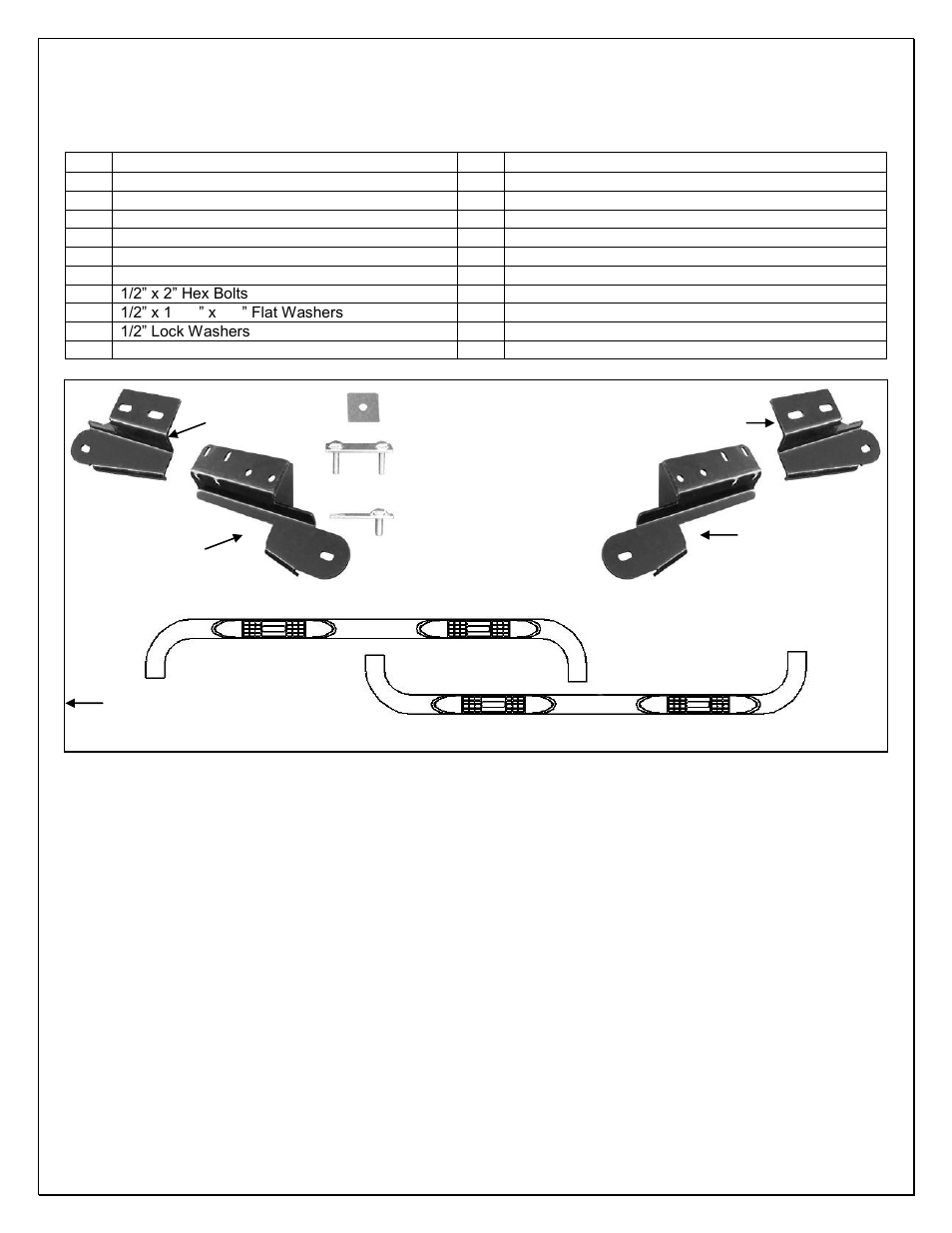 Steelcraft Automotive 213410 3 ROUND SIDE BAR User Manual | 3 pages