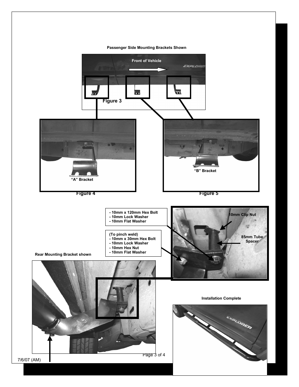 Steelcraft Automotive 211400 3 ROUND SIDE BAR User Manual | Page 3 / 4