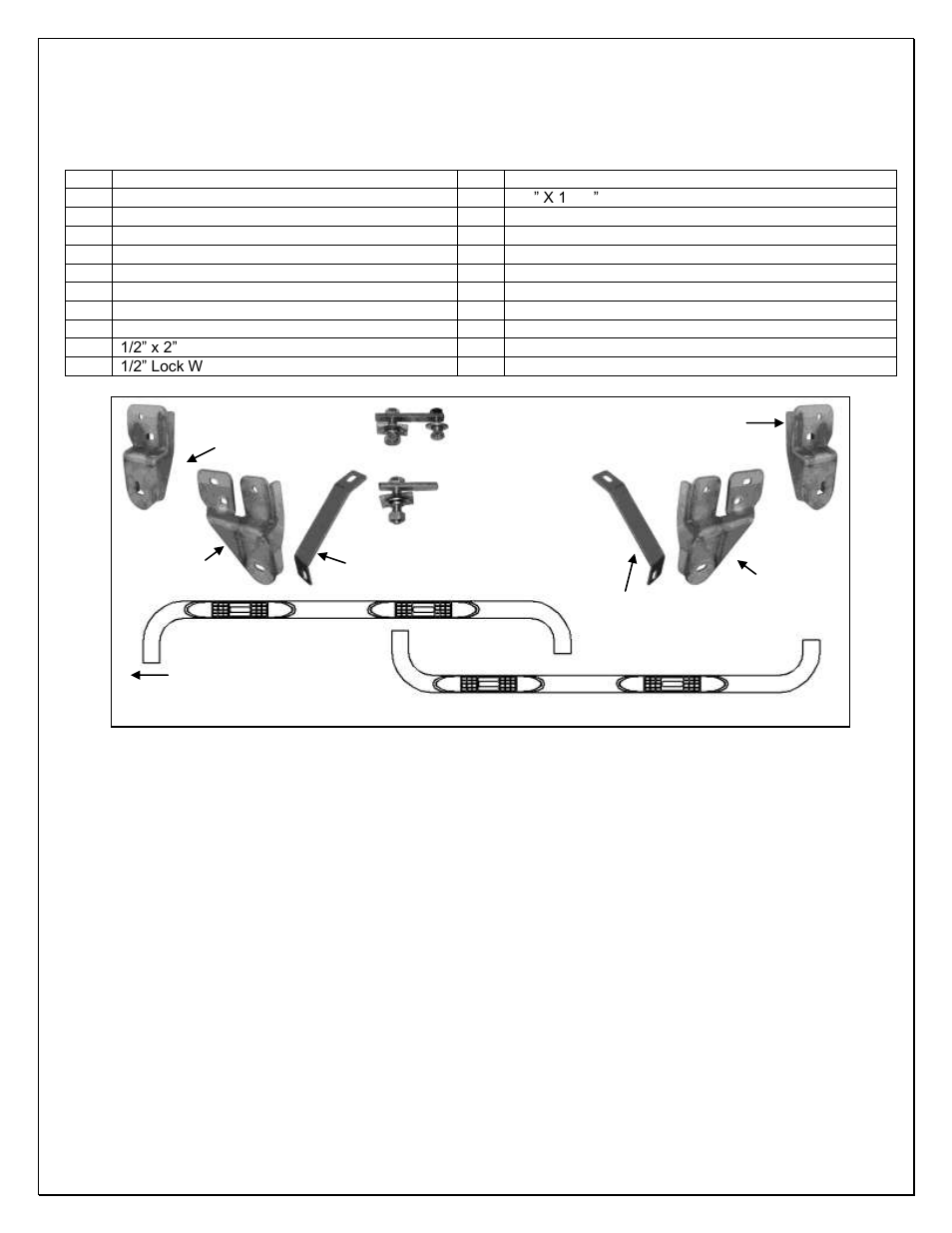 Steelcraft Automotive 222500 3 ROUND SIDE BAR User Manual | 3 pages