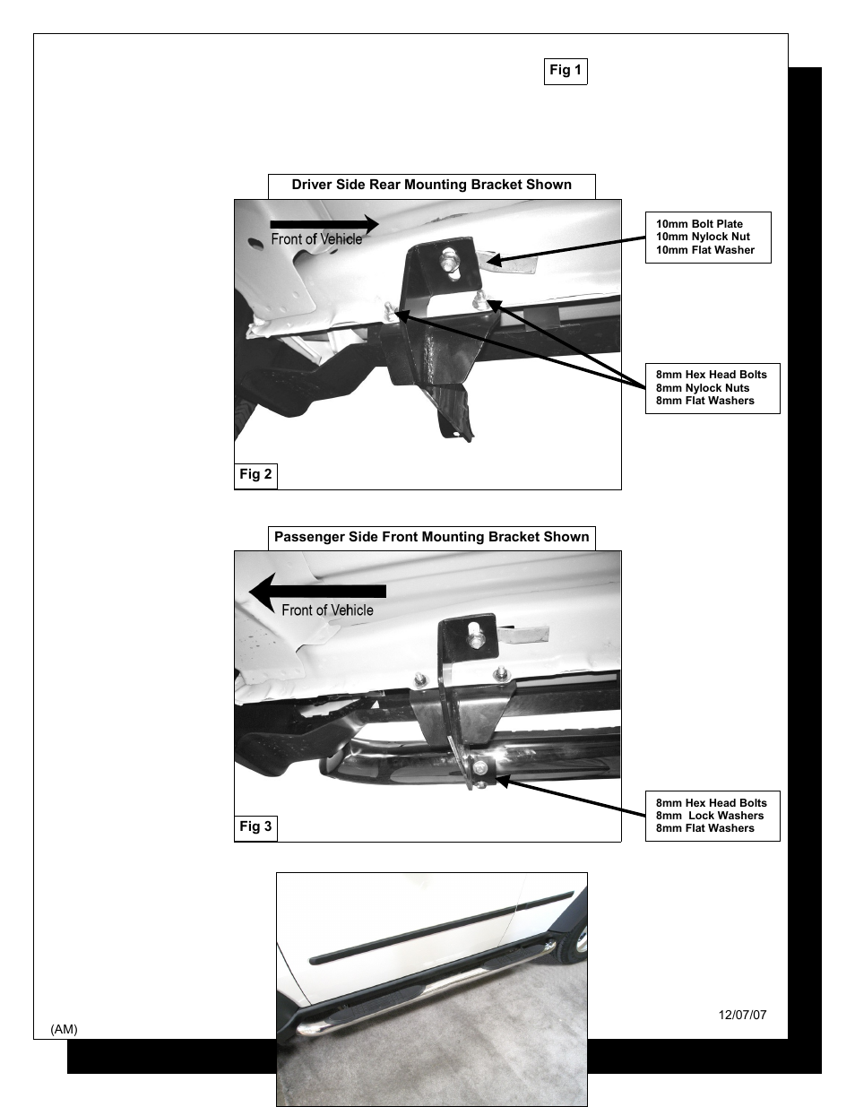 Steelcraft Automotive 221920 3 ROUND SIDE BAR User Manual | Page 3 / 4