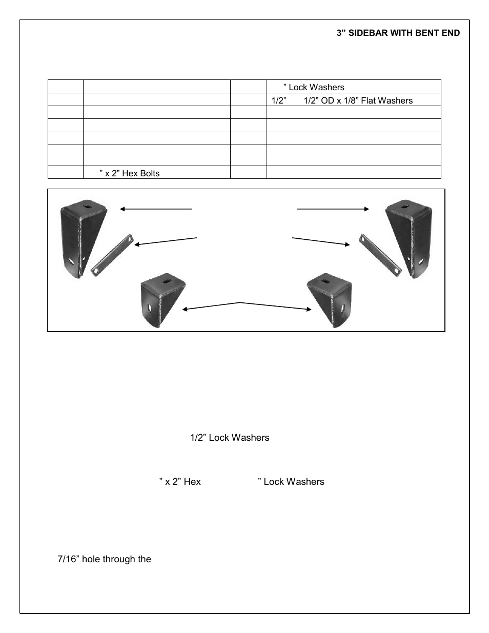 Steelcraft Automotive 220130 3 ROUND SIDE BAR User Manual | 2 pages