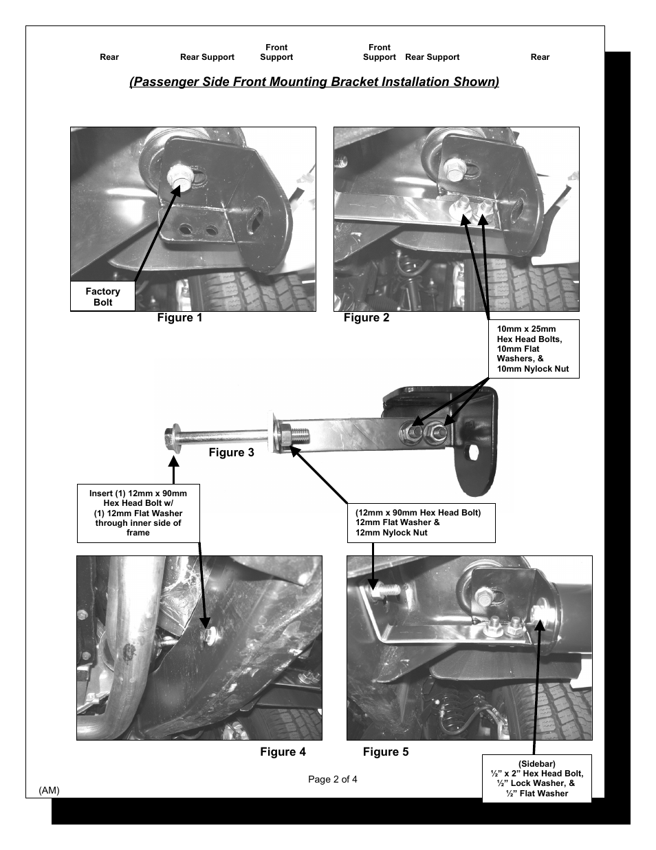 Steelcraft Automotive 220110 3 ROUND SIDE BAR User Manual | Page 2 / 4