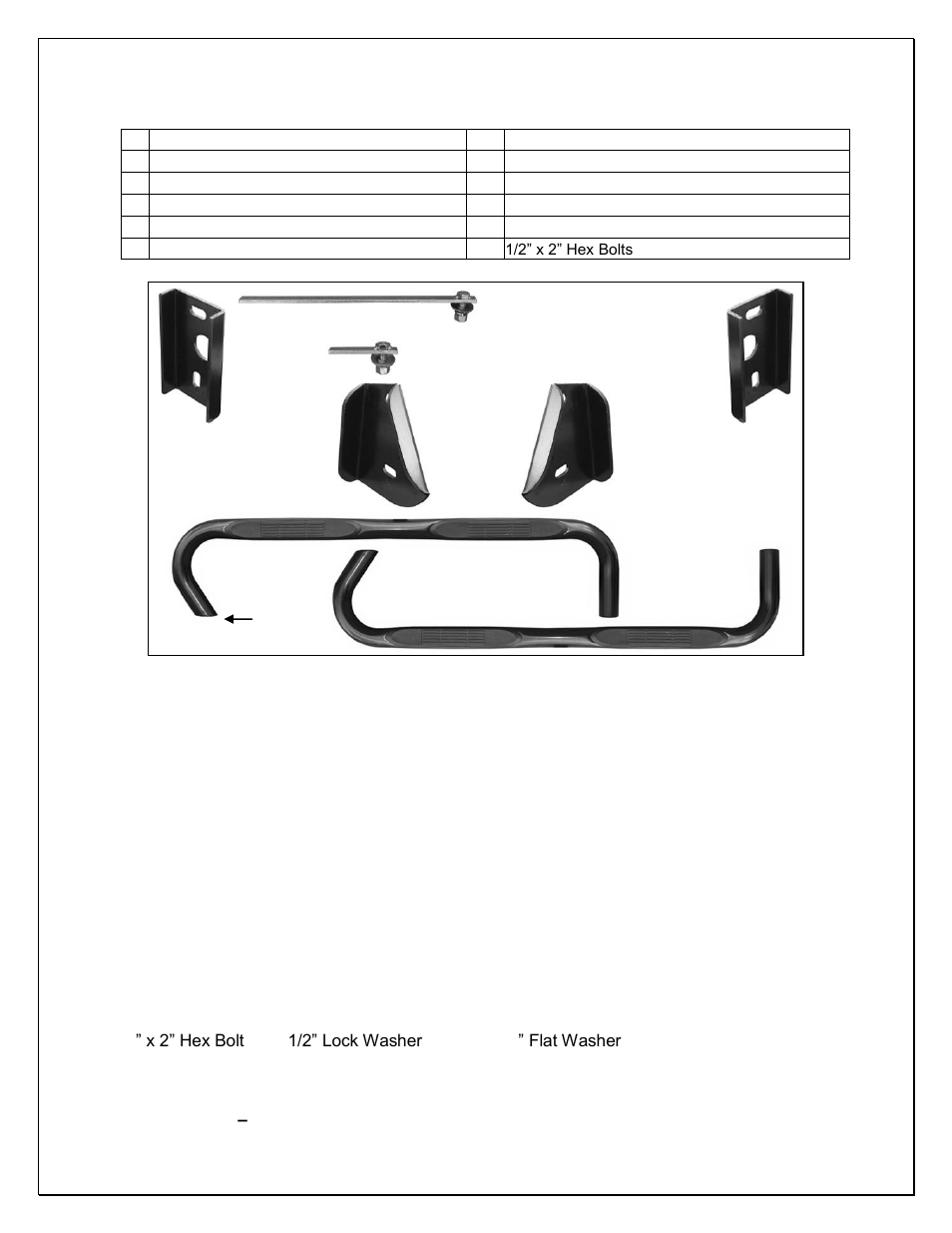 Steelcraft Automotive 230940 3 ROUND SIDE BAR User Manual | 3 pages