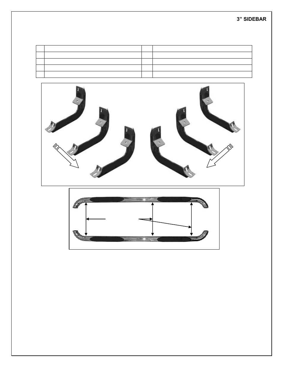 Steelcraft Automotive 240710 3 ROUND SIDE BAR User Manual | 3 pages