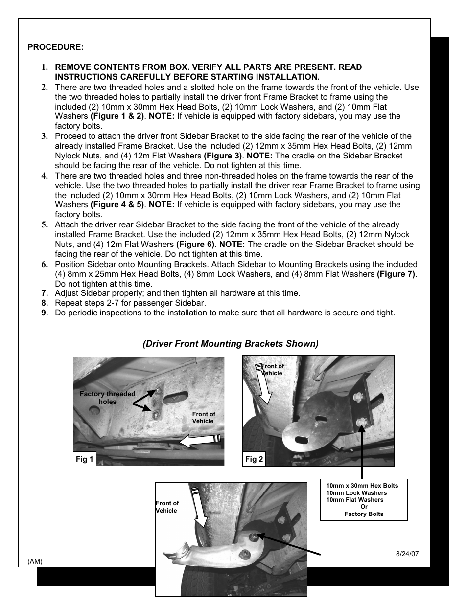 Steelcraft Automotive 240920 3 ROUND SIDE BAR User Manual | Page 2 / 4