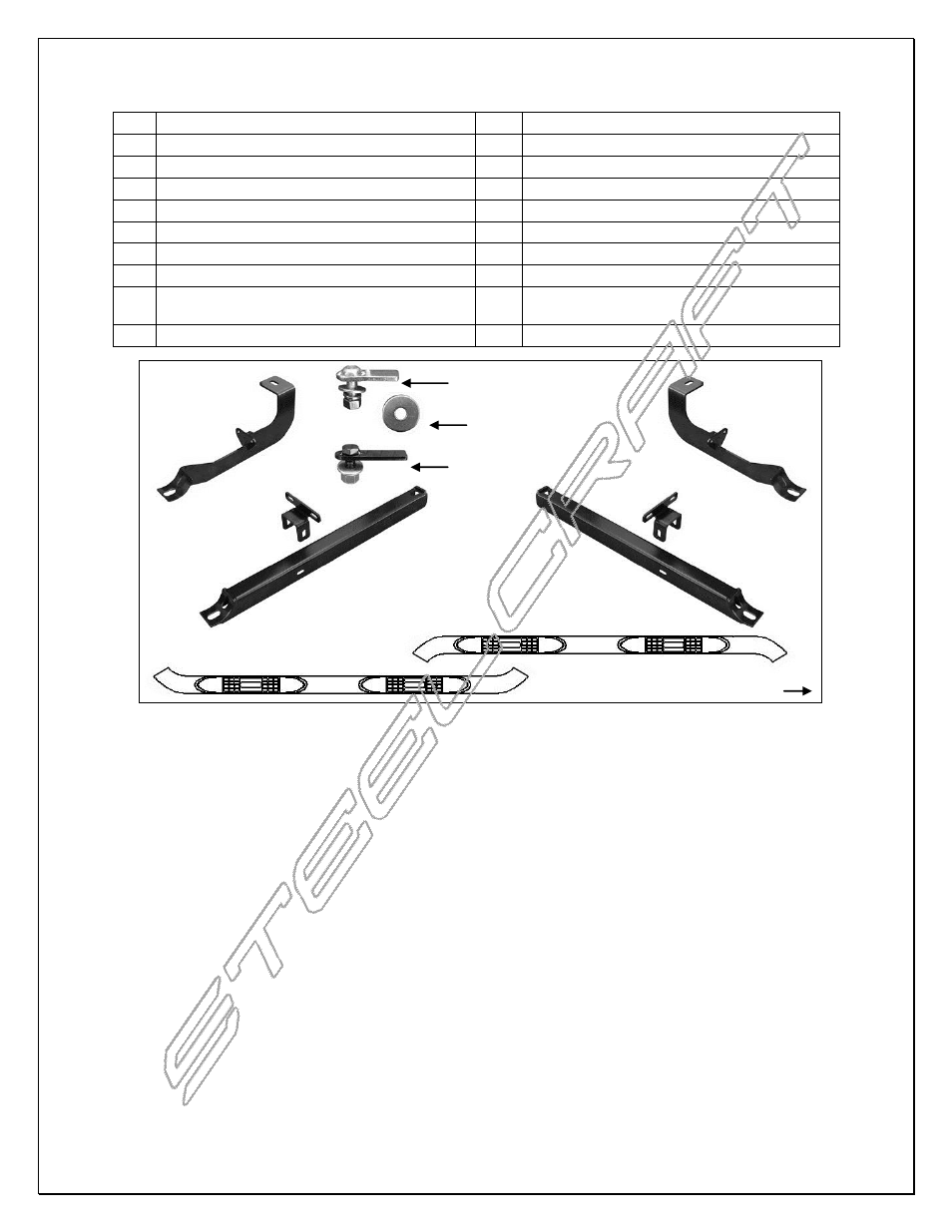 Steelcraft Automotive 280310 3 ROUND SIDE BAR User Manual | 6 pages