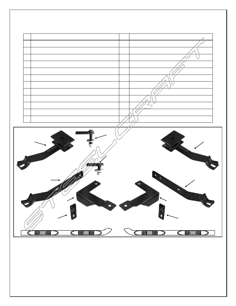 Steelcraft Automotive 223100 3 ROUND SIDE BAR User Manual | 5 pages