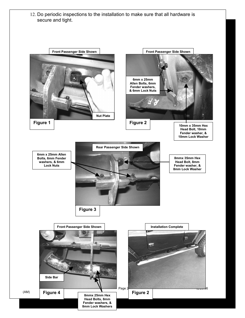 Steelcraft Automotive 421900 4 OVAL SIDE BAR User Manual | Page 2 / 2