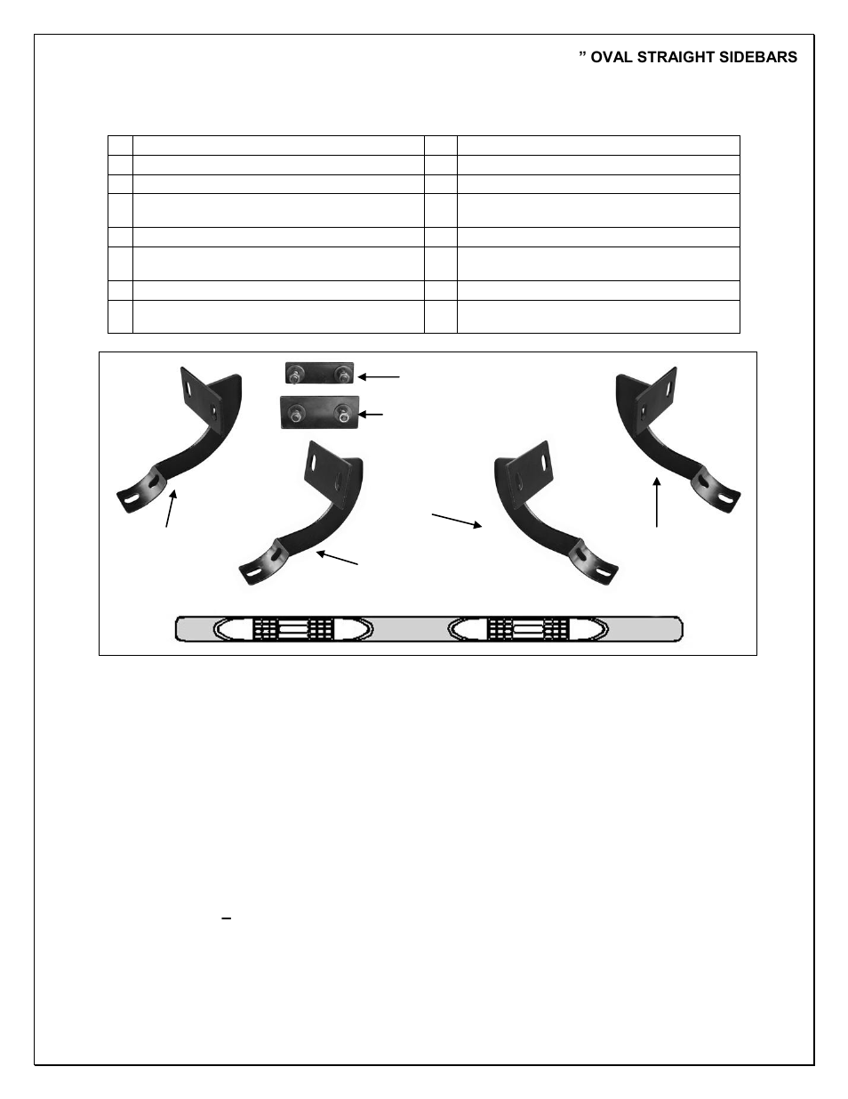 Steelcraft Automotive 412420 4 OVAL SIDE BAR User Manual | 3 pages