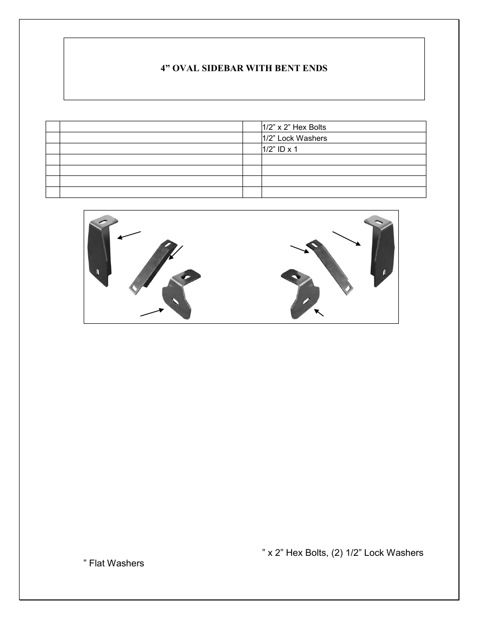 Steelcraft Automotive 402110p 4 PREMIUM OVAL SIDE BAR User Manual | 3 pages