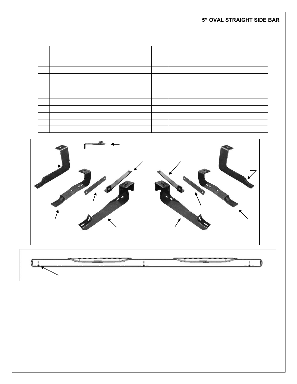 Steelcraft Automotive 402229 5 OVAL SIDE BAR User Manual | 5 pages
