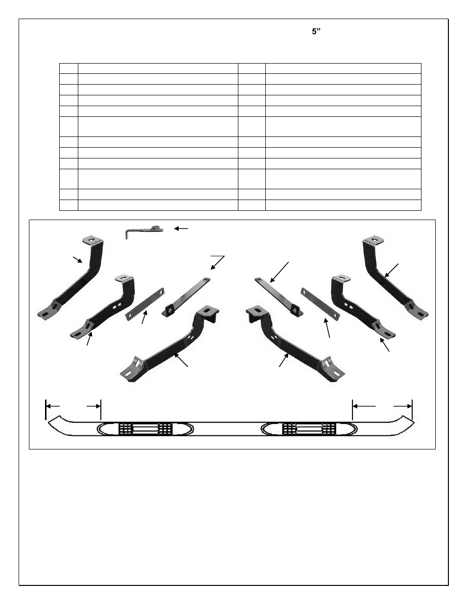 Steelcraft Automotive 402229p 5 PREMIUM OVAL SIDE BAR User Manual | 4 pages