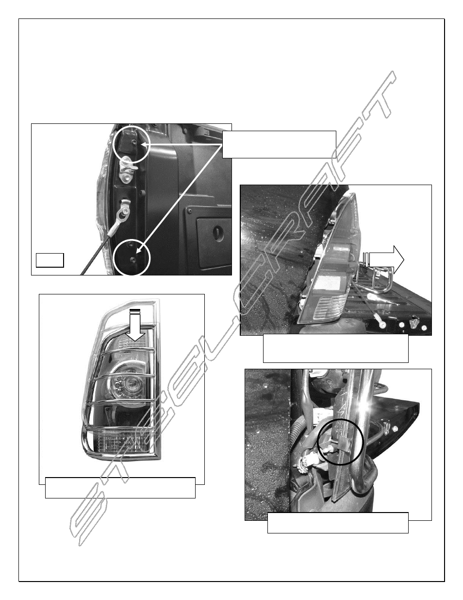 Steelcraft Automotive 33250 TAILLIGHT GUARD User Manual | Page 2 / 3