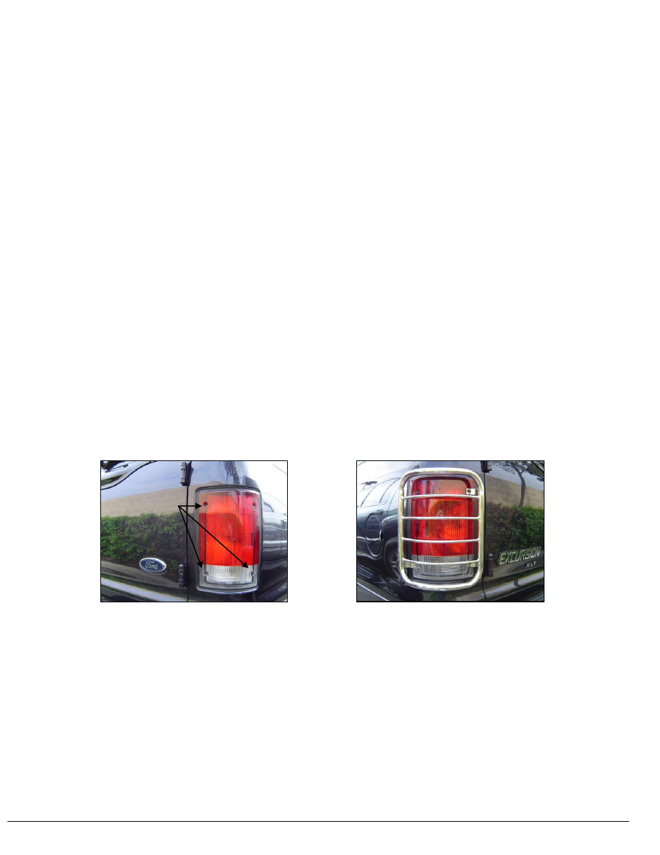 Steelcraft Automotive 31030 TAILLIGHT GUARD User Manual | 1 page