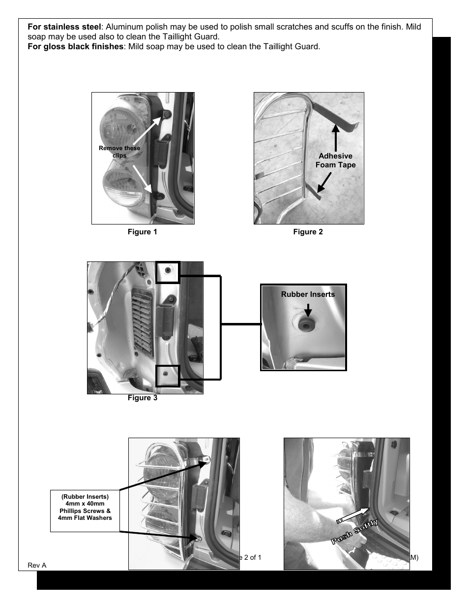 Steelcraft Automotive 32110 TAILLIGHT GUARD User Manual | Page 2 / 2