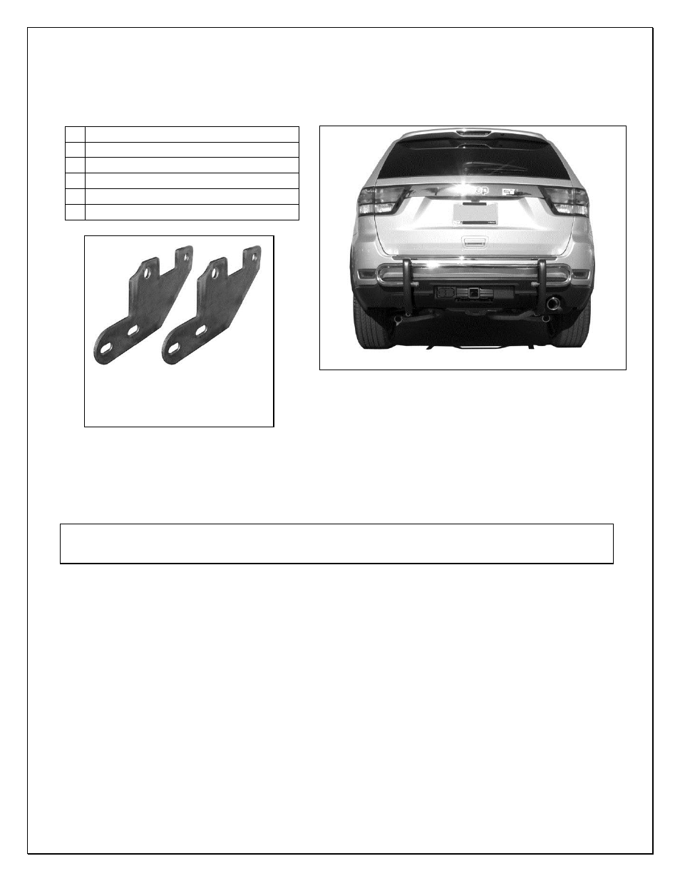 Steelcraft Automotive 82120 REAR BUMPER GUARD User Manual | 2 pages