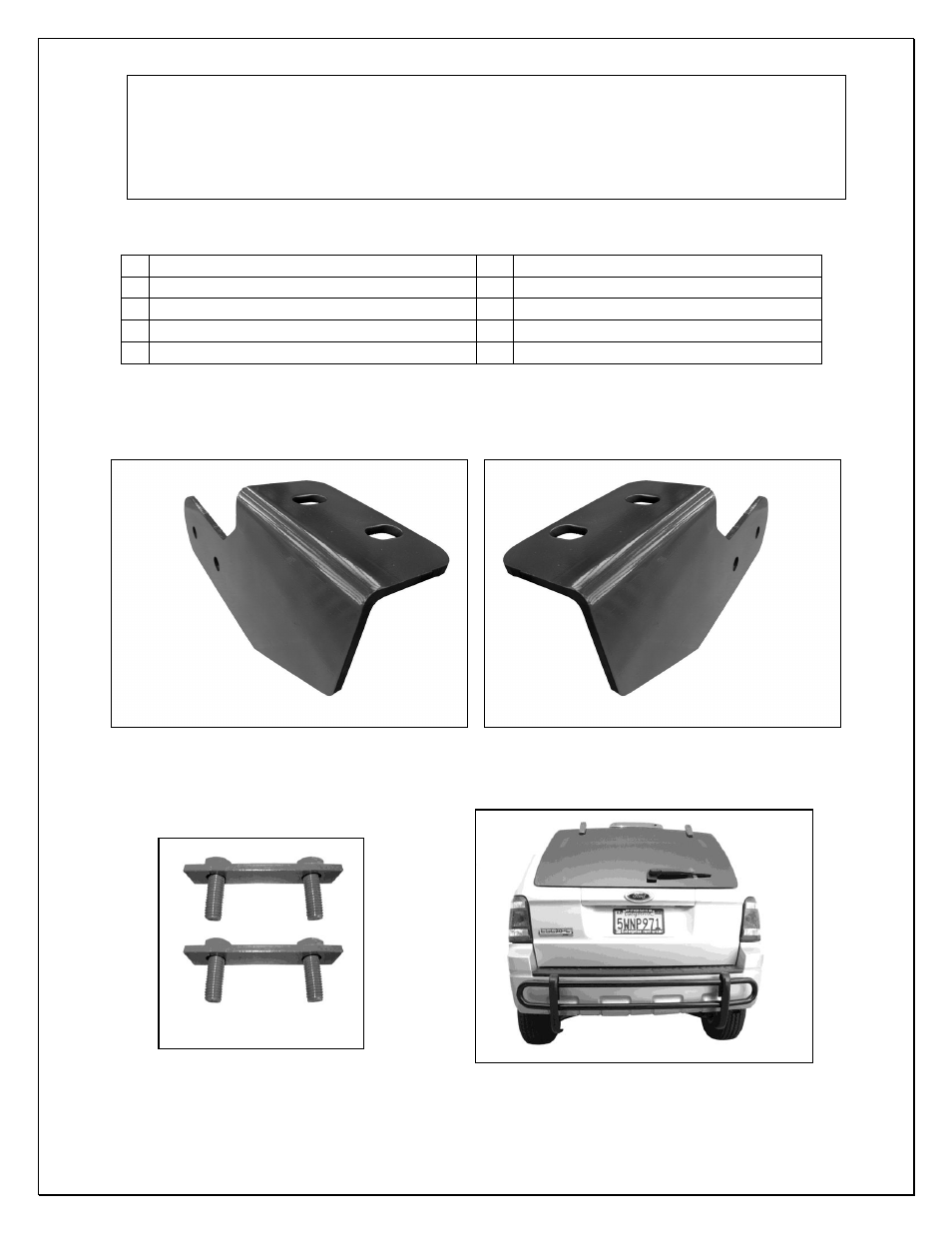 Steelcraft Automotive 81330 REAR BUMPER GUARD User Manual | 2 pages