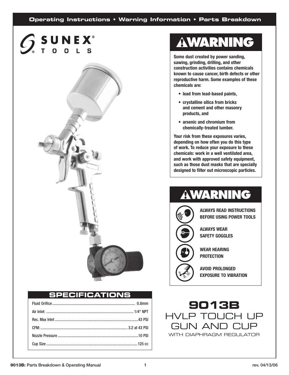 Sunex Tools 9013B User Manual | 22 pages