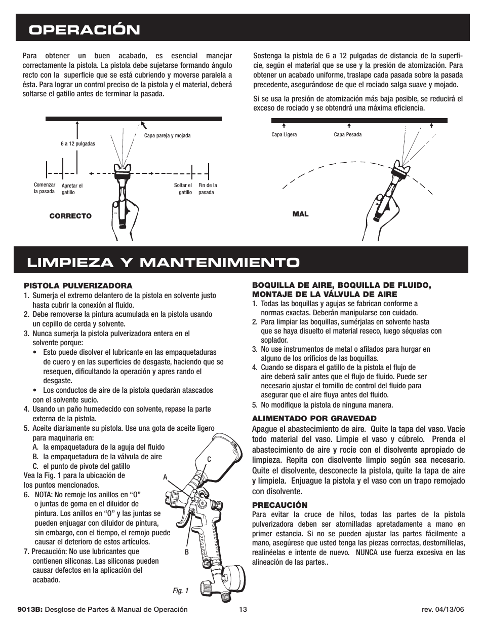 Operación limpieza y mantenimiento | Sunex Tools 9013B User Manual | Page 13 / 22