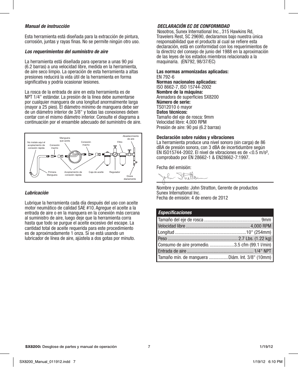 Sunex Tools SX8200 User Manual | Page 7 / 11