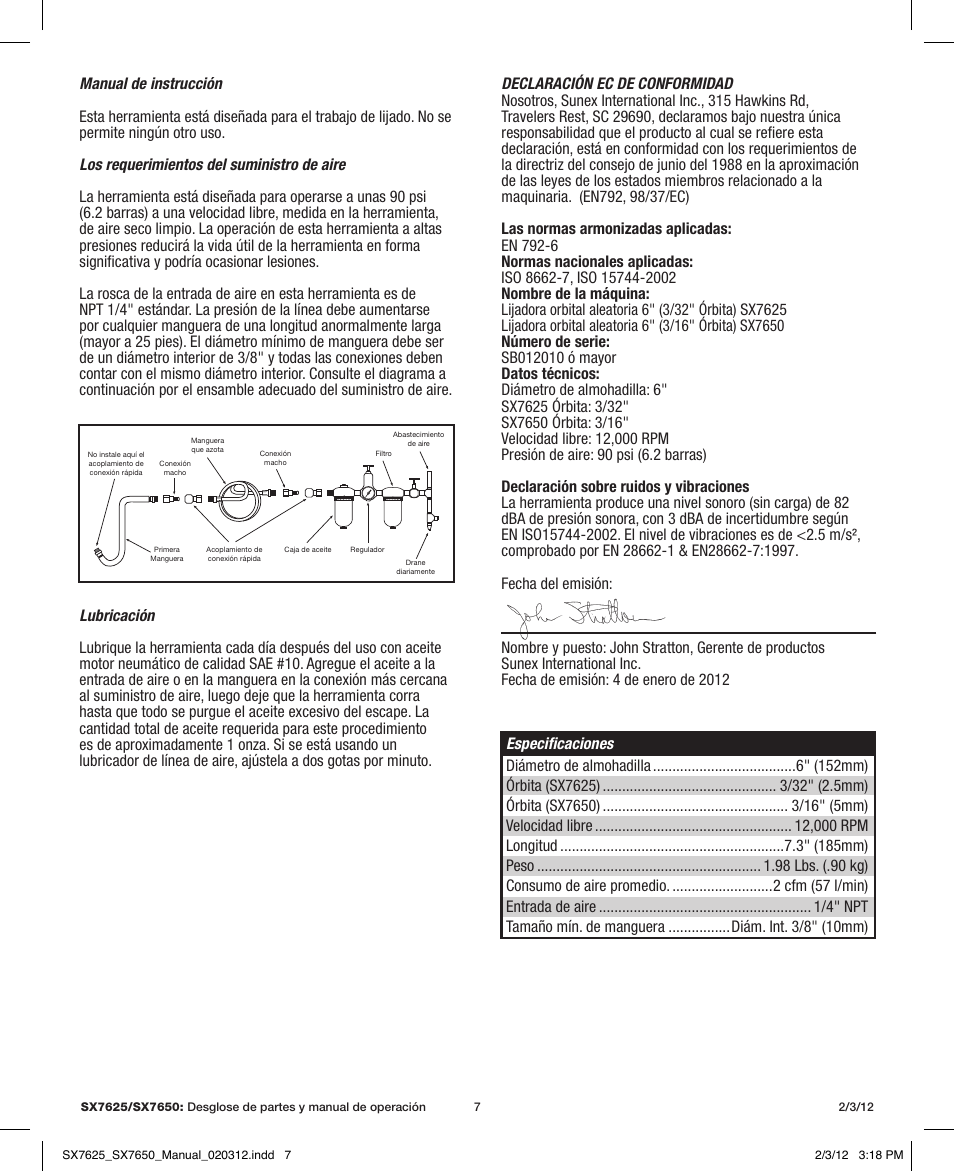 Sunex Tools SX7625 User Manual | Page 7 / 11