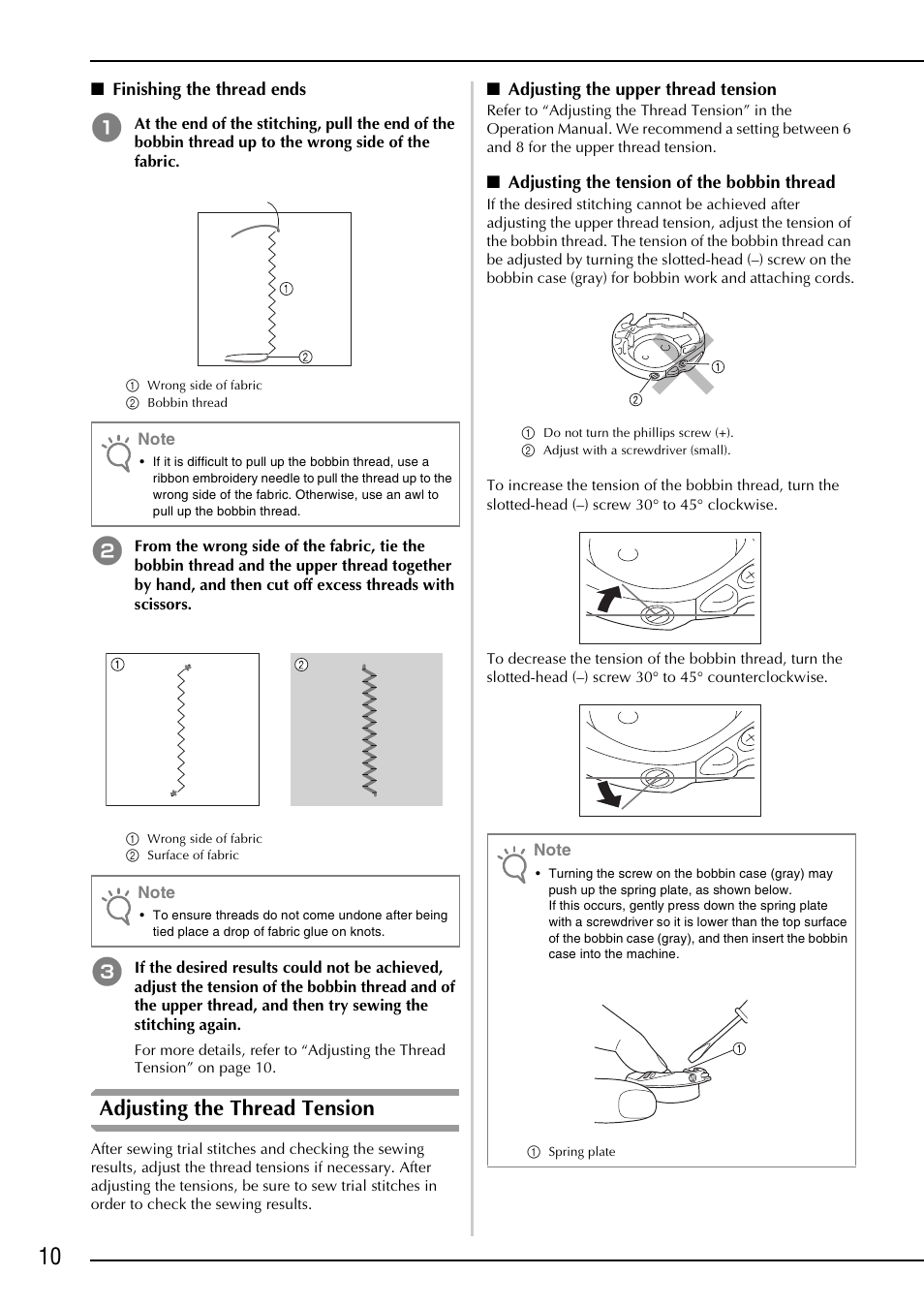 Adjusting the thread tension | Brother NX-2000 User Manual | Page 12 / 88